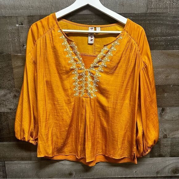 Anthropologie Dolan Embroidered Peasant Blouse Size small - Picture 1 of 7